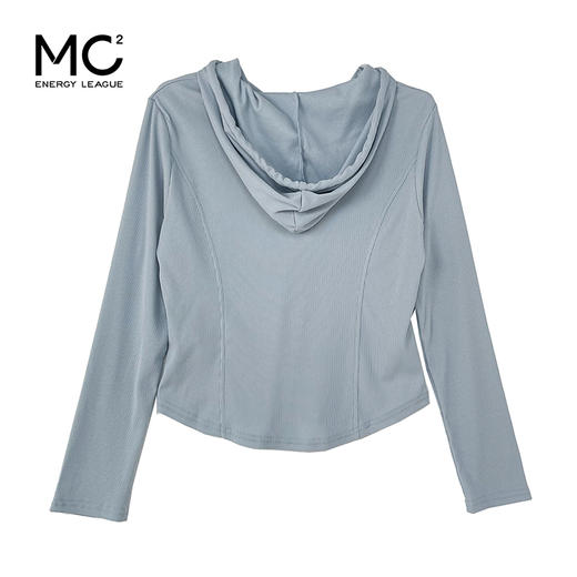 女装连帽钉扣款蕾丝帽绳T恤-19332T5212008 商品图4