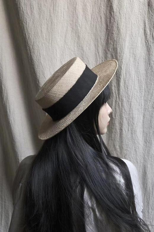 Kreuzzz  原色tsubasa羊毛饰带平顶宽檐礼帽 商品图1