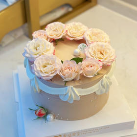 女神节鲜花蛋糕（巧克力奶油）