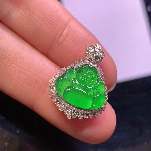 佛公翡翠吊坠 商品图1