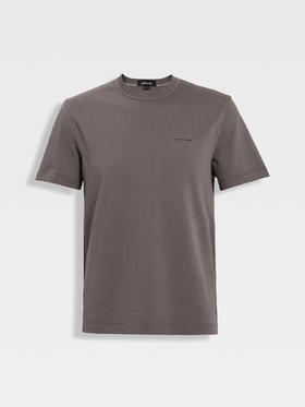 callisto海藻灰咖泡泡肌理T恤