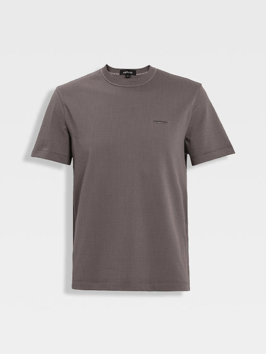 callisto海藻灰咖泡泡肌理T恤 商品图0