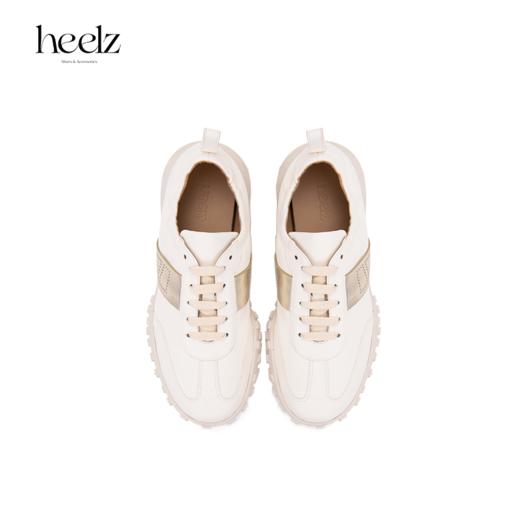 heelz设计师手工鞋履 ｜防污牛皮H时装运动鞋3.5公分 商品图2