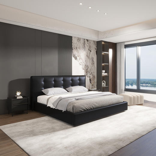 顾家家居整装 现代时尚 皮艺软床 KZ.B1076PF4幻影 商品图3