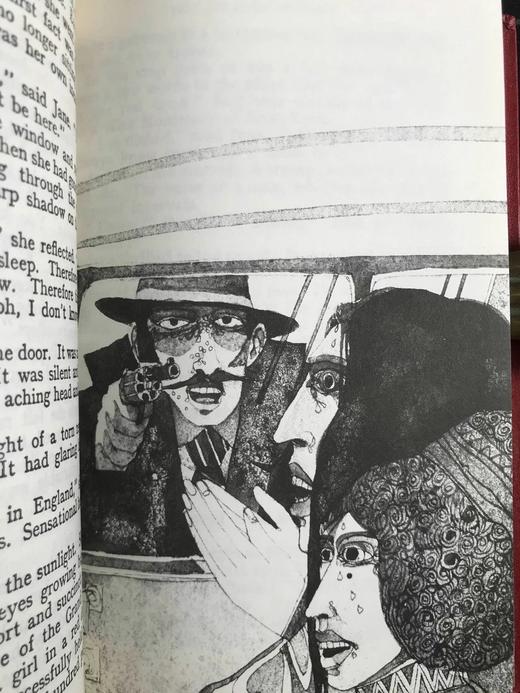 阿加莎·克里斯蒂《金色的机遇/怪钟疑案》 约9幅插图 复古仿皮精装32开 商品图10