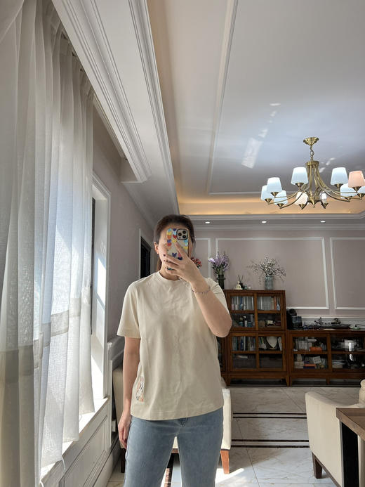 225-4 渠道圆正 BB侧边贴片三色T 我穿L合身效果 穿XL宽松 商品图13