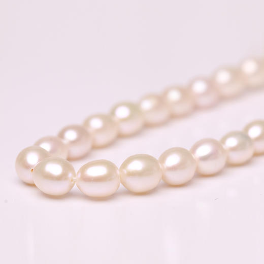 美裕 淡水珍珠项链 米形珠 6.5-7.5mm 108481 商品图3