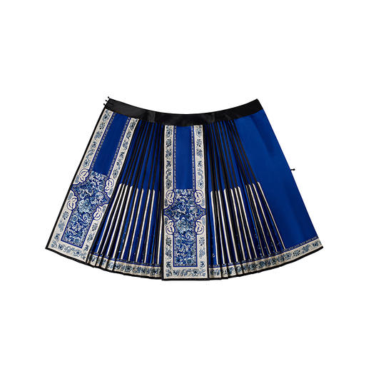 【林栖设计小店】丝棉缎改良马面裙绣花优雅新中式2025夏季新品半身裙女1952145 商品图4