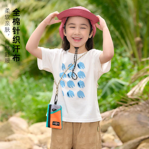 【7A抗菌纯棉】棉花堂2025年夏款自然轻柔奇趣水果印花短袖童装T恤F251092 商品图3