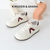 经典鲨2025年春新款韩版时尚拼色平底系带休闲小白鞋板鞋女KW387-517021 商品缩略图8