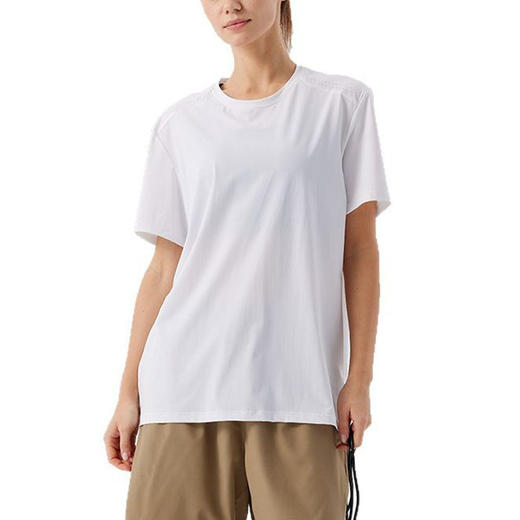 跃牌【跃LEAP-ACTIVE】系列 速干锦纶t恤男女同款夏季圆领冰丝透气防晒跑步健身宽松运动短袖R51112 商品图4