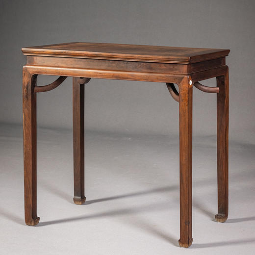 清 红木高束腰霸王枨半桌 商品图4