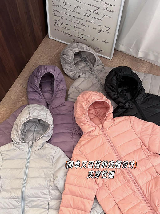 特价 29.5元/件  冬日小镇糖果色儿童保暖外套 羽丝绒 断码清仓 130-160码 商品图6