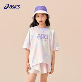 ASICS/亚瑟士童装25年夏季新款女童廓形运动吸湿速干透气T恤轻量