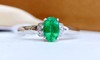 0.75ct刻面祖母绿戒指 商品缩略图0