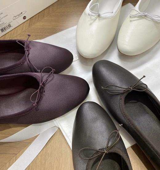 人手款！必入！ROW绝美芭蕾舞蹈鞋   蝴蝶结单鞋小羊皮真丝单鞋 商品图0