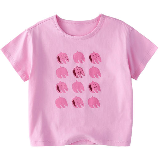 【7A抗菌纯棉】棉花堂2025年夏款自然轻柔奇趣水果印花短袖童装T恤F251092 商品图5