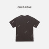 COCO ZONE 纯色字母印花短袖T恤百搭圆领上衣CC1B1400 商品缩略图1