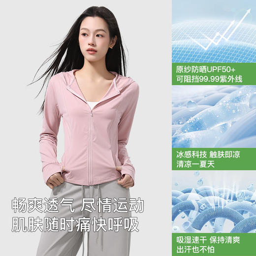 遮肉显瘦！RAU美式休闲阔腿工装裤 冰感防晒衣修身连帽款 可做套装 商品图8