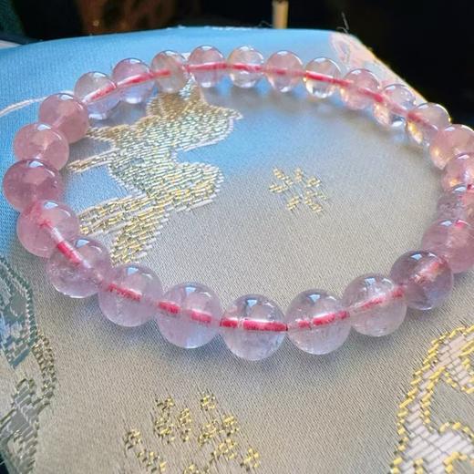 7mm-8mm单圈粉碧玺手串 商品图2