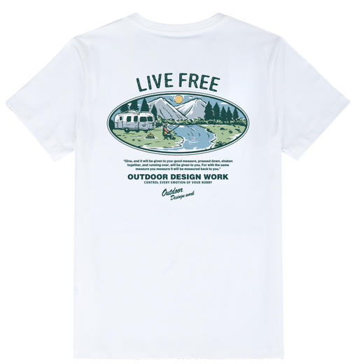 夏日新品户外公路露营印花短袖T恤 速干透气 男女同款 登山露营 NMT-2210 商品图3