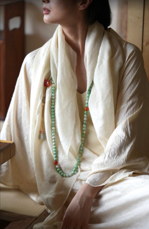 清代老翡翠红玛瑙蝙蝠念珠 商品图4