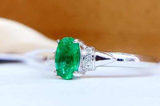 0.75ct刻面祖母绿戒指 商品图2