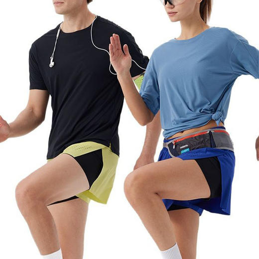 跃牌【跃LEAP-ACTIVE】系列 男士夏季圆领运动短袖反光速干T恤R51114 商品图4