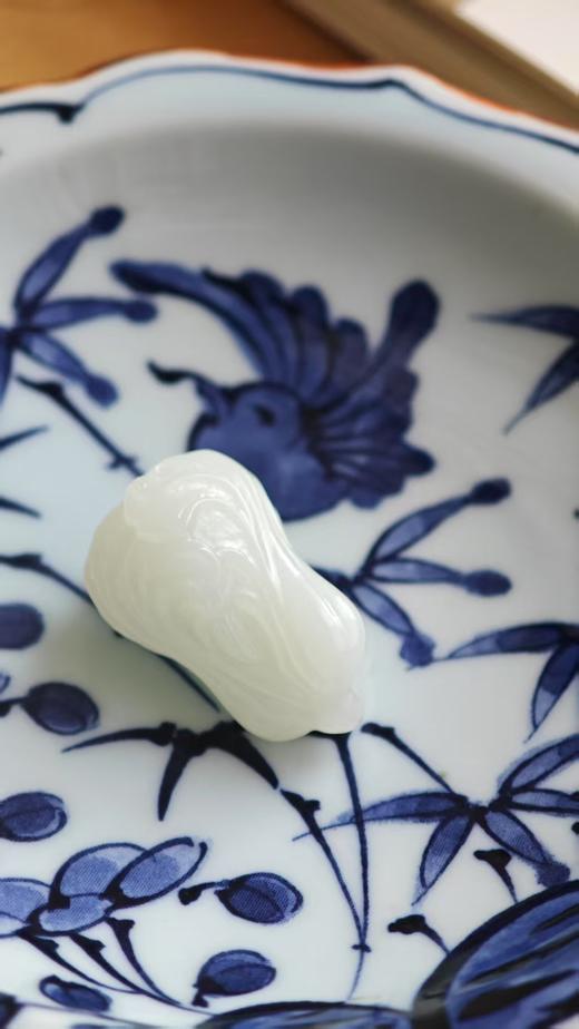 至味清欢·和田玉白菜吊坠【嘉石313】 商品图4