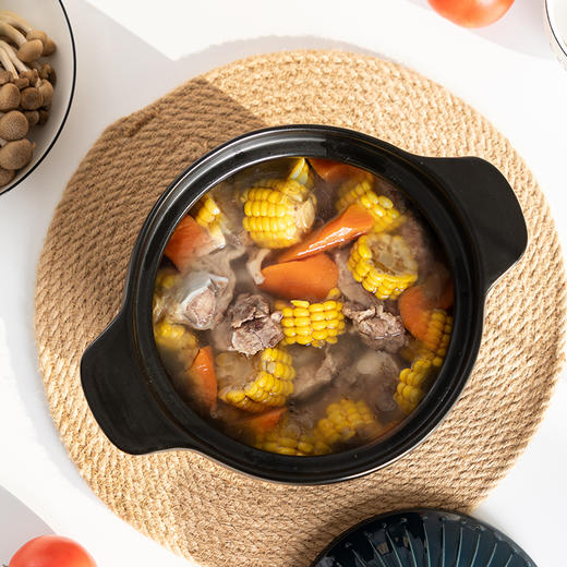 乐享陶瓷日式孔雀蓝盖煲 4.5L 商品图1