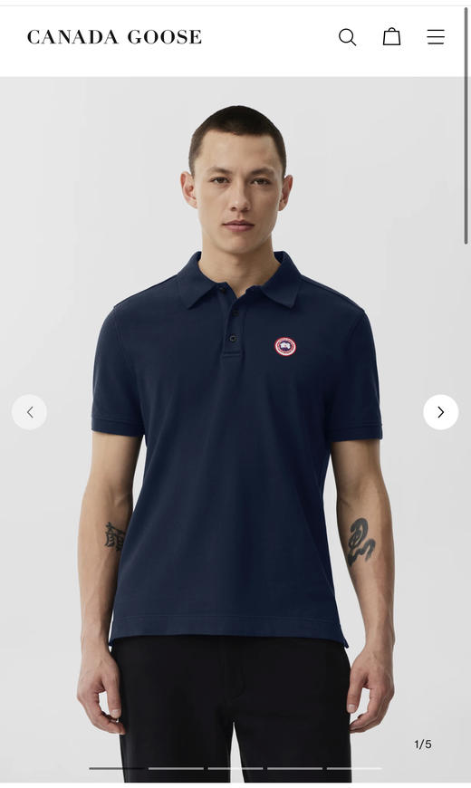 大额 小标刺绣 翻领短袖T恤 TX390 商品图1