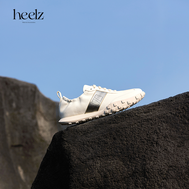 heelz设计师手工鞋履 ｜防污牛皮H时装运动鞋3.5公分
