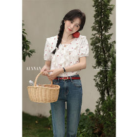 鹿向南「微风情书」印花T恤