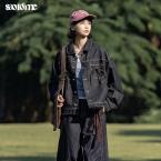 早乙女惠子saotome/STMWT251050/短款蝴蝶结牛仔夹克 商品图0