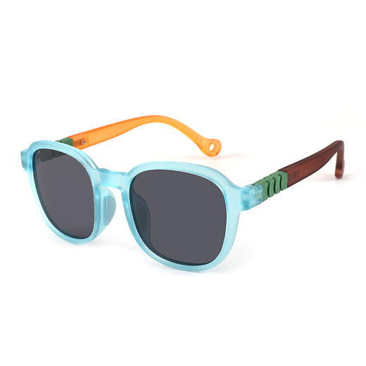 FXQ【新款儿童偏光墨镜】时尚彩色拼接镜框 TR90男女宝宝户外遮阳太阳镜KB9696  商品图8