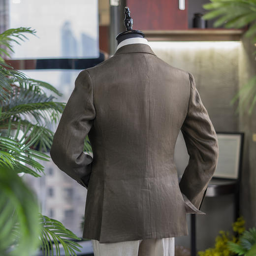 25新款 男士名厂亚麻单西/夹克套装 商品图6