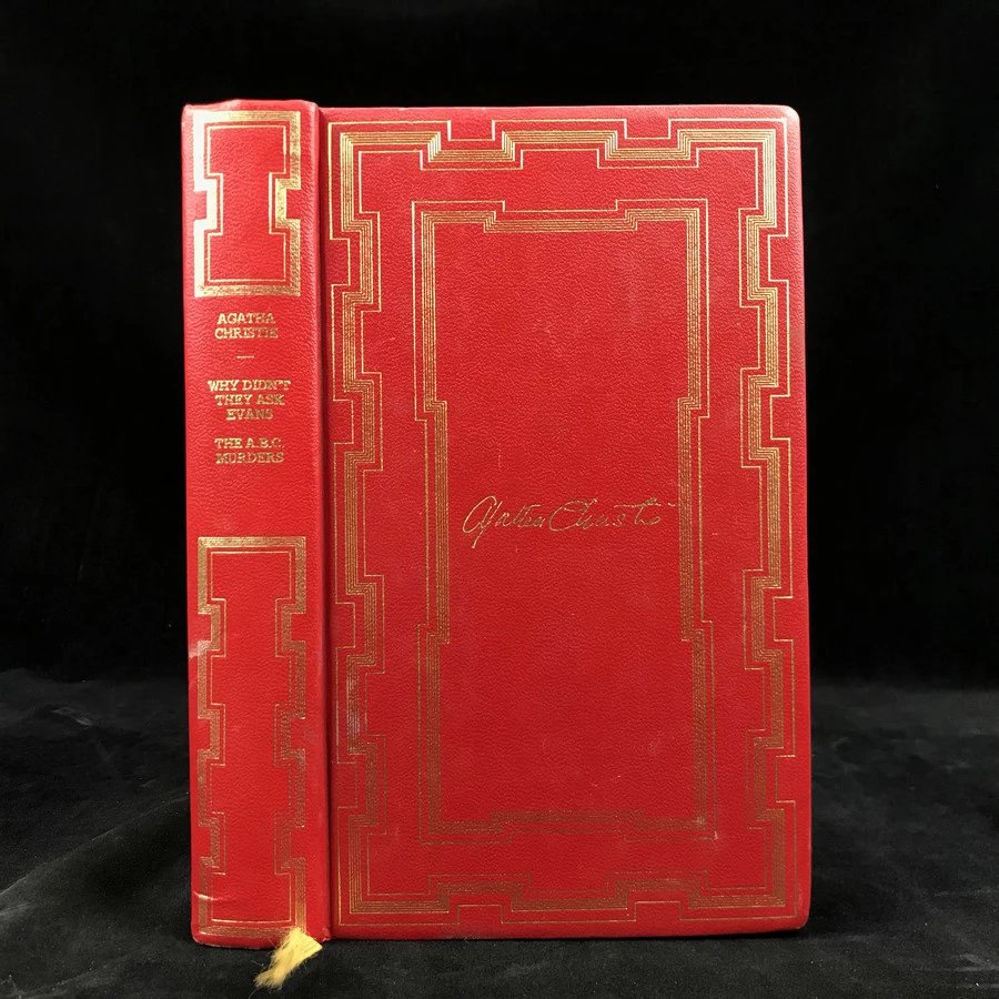 阿加莎·克里斯蒂《悬崖上的谋杀/ABC谋杀案》 约7幅插图 复古仿皮精装32开