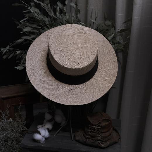 Kreuzzz  原色tsubasa羊毛饰带平顶宽檐礼帽 商品图13