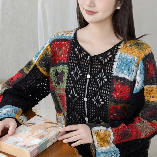 苏苏姐家玉彩开衫手工diy钩针编织毛线团羊毛线外套衣服材料包 商品图3