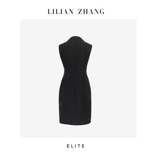 E系列—LILIAN ZHANG 干练飒爽、职场双排扣修身西装马甲 2405030V 商品图2