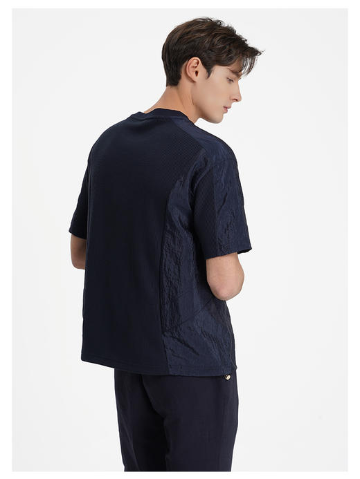 callisto桑葚蓝拼接面料T恤 商品图4