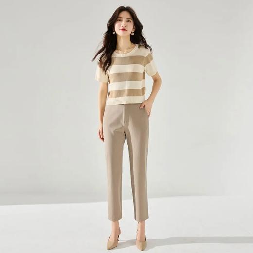 【高货sh】全新升级【铂金会员183/天猫239/差价56】(04035) 洛诗琳新款通勤神裤篙搭配佰搭显瘦九分小脚裤休闲烟管裤 商品图2