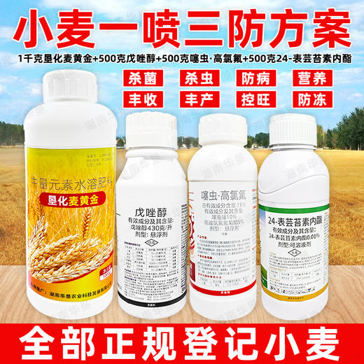 小麦一喷三防20亩24表芸苔素内酯药剂套餐三遍老牌子专用农用正品 商品图2