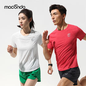 马孔多汗不显科技跑步短袖T恤8代 吸湿速干 腋下一片式拼接 训练