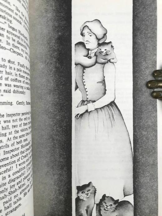 阿加莎·克里斯蒂《金色的机遇/怪钟疑案》 约9幅插图 复古仿皮精装32开 商品图7