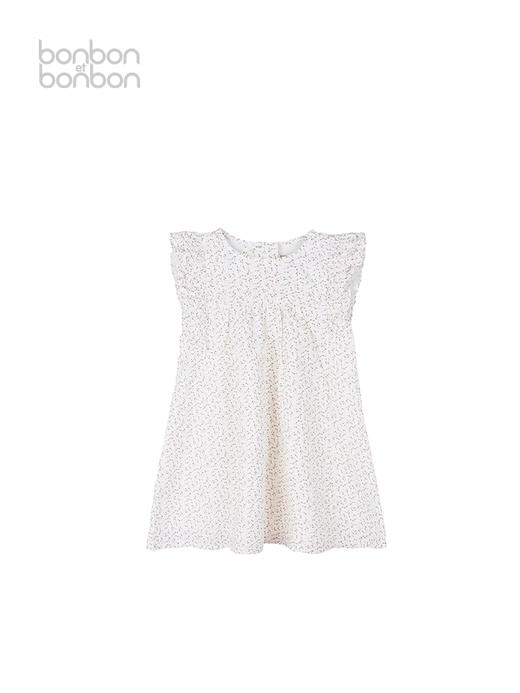 碎花双层荷叶边连衣裙 商品图0