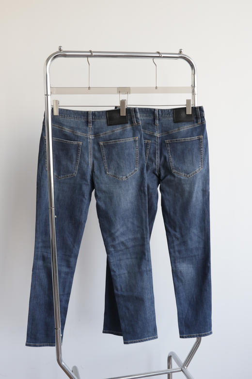 G.X.G 元单弹力水洗修身小直筒 牛仔裤 NZK233 商品图4