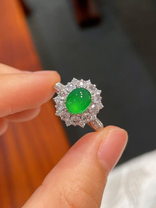 蛋面翡翠戒指 商品图1