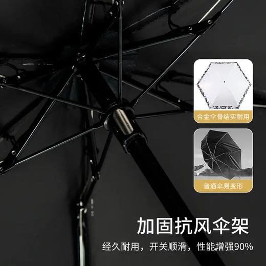 紫宝【体感降温】玫瑰相伴黑胶五折伞 商品图4