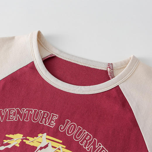 【7A抗菌纯棉】棉花堂2025年夏款美式纯棉复古短袖童装T恤F251117 商品图10